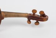 An antique violin in case, 19th century, - 8