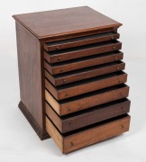 An antique Australian cedar collector's cabinet, 19th century, 63cm high, 51cm wide, 40cm deep - 2