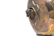 FISCHER of Geelong, antique Australian silver urn with cast ram's head decoration, 19th century, stamped "FISCHER, GEELONG, STRLG. SILVER", 32cm high, 788 grams - 3