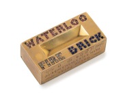 WATERLOO FIRE BRICK, 9ct gold brick made in 1914 by KITCHEN & BINGHAM of Park Street Sydney. This brick was raffled to raise money for charity. It was re-donated and sold, eventually raising £204.