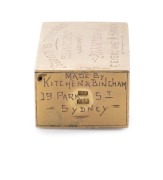 WATERLOO FIRE BRICK, 9ct gold brick made in 1914 by KITCHEN & BINGHAM of Park Street Sydney. This brick was raffled to raise money for charity. It was re-donated and sold, eventually raising £204. - 5