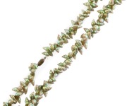 A vintage green&nbsp;maireener (mariner) shell bead necklace, ​​​​​​​100cm long - 2