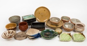 Australian pottery bowls, dishes, vases and trinket box, (26 items), the largest 9cm high