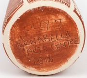 LILLY J. art pottery vase with sgraffito decoration, incised "LILLY J. ERNABELLA ARTS CENTRE, 2013", ​​​​​​​26.5CM HIGH - 3