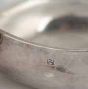 An 18th century CHANNEL ISLANDS silver christening cup, made in Jersey, stamped "I.A.", circa 1775, engraved "R.D.B.", 4cm high, 15cm wide, 132 grams - 2