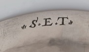 A 17th century CHANNEL ISLANDS silver wine cup by ABRAHAM HEBERT of Jersey, circa 1688, engraved "E.M.G." and "S.E.T." on reverse. With Hebert's marks, "A.H." and fleur-de-lys in separate punches. Illustrated in "Old Channel Islands Silver: Its Makers and - 4