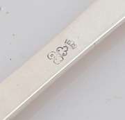 An 18th century CHANNEL ISLANDS silver trefid spoon by unknown maker stamped "G.S." of Jersey, circa 1720, engraved "E.L.V.", 18.5cm long, 42 grams - 2