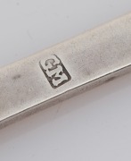 An 18th century CHANNEL ISLANDS silver trefid spoon by GEORGE MAUGER of Jersey, circa 1790, engraved "G.A.H.", 18.3cm long, 33 grams - 3