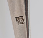 An 18th century CHANNEL ISLANDS silver serving spoon by GEORGE HAMON of Jersey, circa 1770s, engraved "E.M.G.", ​​​​​​​21.5cm long, 40 grams - 2