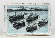 BERNADETTE (Bern)&nbsp;EMMERICHS&nbsp;"No.116 A Bulk Of Hulk" hand-painted ceramic wall plaque,signed "Bern Emmerichs, 2016", titled verso,10 x 14.5cm&nbsp;