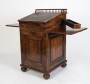 GILLOWS (attributed) antique English rosewood davenport, circa 1845, 94cm high, 52cm deep, 58cm deep - 2