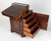 GILLOWS (attributed) antique English rosewood davenport, circa 1845, 94cm high, 52cm deep, 58cm deep - 4