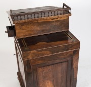 GILLOWS (attributed) antique English rosewood davenport, circa 1845, 94cm high, 52cm deep, 58cm deep - 5