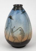 ELIZA JOSEPHSON, hand-painted porcelain vase with nude dancing figures in landscape, signed "E. Josephine, 1915", 21cm high.   - 4