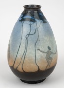 ELIZA JOSEPHSON, hand-painted porcelain vase with nude dancing figures in landscape, signed "E. Josephine, 1915", 21cm high.   - 5