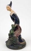 MARGUERITE MAHOOD "Sorceress" stunning pottery statue, incised "Marguerite Mahood", 32.5cm high - 6