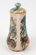 ARTHUR MERRIC BOYD and JOHN PERCEVAL&nbsp;lidded&nbsp;pottery coffee pot&nbsp;with cockerel decoration, signed "Arthur Merric Boyd", 21cm high - 4