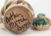 ARTHUR MERRIC BOYD and JOHN PERCEVAL&nbsp;lidded&nbsp;pottery coffee pot&nbsp;with cockerel decoration, signed "Arthur Merric Boyd", 21cm high - 5