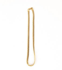 NECKLACE: 18ct gold modern necklace.12 grams.