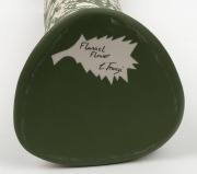 CATHY FRANZI&nbsp;"Flannel Flower" porcelain, engobe, sgraffito and glaze vase, signed "C. Franzi, Flannel Flower", ​​​​​​​44.5cm high - 4