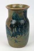 MERRIC BOYD pottery vase with hand-painted landscape scene, incised "Merric Boyd, 1917", ​​​​​​​22.4cm high - 3