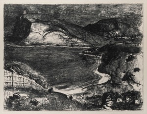 LLOYD FREDRICK REES (1895-1988), (seascape), lithograph, 62/80, signed in plate "Lloyd Rees, '80", 50 x 65cm, 75 x 91cm overall