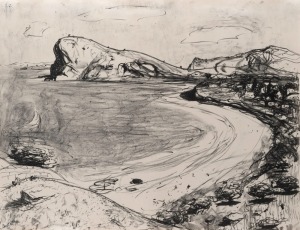 LLOYD FREDRICK REES (1895-1988), (untitled seascape), lithograph, 29/80, signed in plate "Lloyd Rees, '80", ​​​​​​​50 x 65cm, 81 x 93cm overall