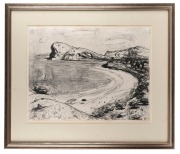 LLOYD FREDRICK REES (1895-1988), (untitled seascape), lithograph, 29/80, signed in plate "Lloyd Rees, '80", ​​​​​​​50 x 65cm, 81 x 93cm overall - 2