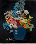 JOHN HALL THORPE (1874-1947), A Country Bunch, woodblock, signed lower right "Hall Thorpe", 78 x 64cm, 104 x 88cm overall