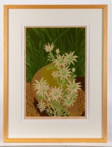 WILLIAM FLETCHER (1924-1983), Flannel Flower, screenprint, 4/15, signed lower right "Fletcher", 47 x 32cm, 69 x52cm overall