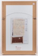 WANDJUK DJUWAKAN MARIKA, OBE&nbsp;(1927-1987), Wandjuk's Mother's Dreaming, natural pigment on bark, with copy of collection note and comprehensive description,&nbsp; 48 x 25cm, 66 x 42cm overall PROVENANCE: Collected by Margaret & Tony Tuckson,&nbsp;Yirrkala, 1959 - 2