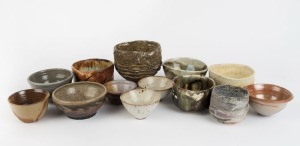 Thirteen assorted Australian ceramic bowls, including SIMONE FRASER, the largest 13cm high