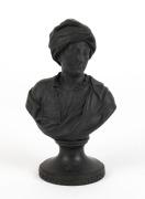 WEDGWOOD black basalt bust of Matthew Prior, late 18th century, ​​​​​​​18cm high