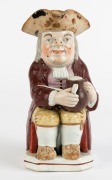 ENOCH WOOD antique English Toby jug, circa 1800, ​​​​​​​25cm high - 2