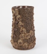 Brickworks kookaburra vase with floral decoration, most likely a workman's piece, ​​​​​​​27cm high - 2