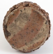 Brickworks kookaburra vase with floral decoration, most likely a workman's piece, ​​​​​​​27cm high - 3