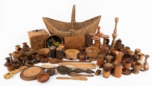 TREEN & WOOD WARE collection of predominantly Australian examples, mixed vintages, (qty)