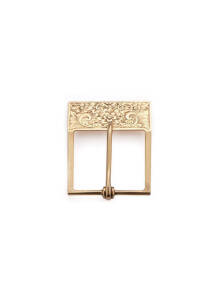 BUCKLE: 14ct yellow gold buckle signed ALFRED DUNHILL. 10.6 grams.