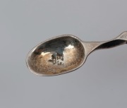 Antique 18th century CHANNEL ISLANDS silver sugar nips, circa 1770, engraved "R.S.", 12.cm long, 33 grams - 3