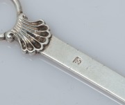 An 18th century CHANNEL ISLANDS silver poultry skewer by PIERRE AMIRAUX of Jersey, circa 1780, 20cm long, 32 grams - 2