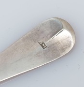 Assorted antique CHANNEL ISLANDS silver teaspoons, 18th/19th century, (15 items), makers include GEORGE MAUGER, and JACQUES QUESNEL the largest 14.5cm long, 160&nbsp;grams total - 4