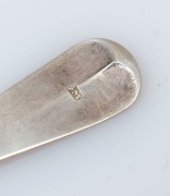 Assorted antique CHANNEL ISLANDS silver teaspoons, 18th/19th century, (15 items), makers include GEORGE MAUGER, and JACQUES QUESNEL the largest 14.5cm long, 160&nbsp;grams total - 7