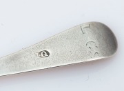 Assorted antique CHANNEL ISLANDS silver teaspoons, 18th/19th century, (15 items), makers include GEORGE MAUGER, and JACQUES QUESNEL the largest 14.5cm long, 160&nbsp;grams total - 9