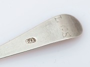 Assorted antique CHANNEL ISLANDS silver teaspoons, 18th/19th century, (15 items), makers include GEORGE MAUGER, and JACQUES QUESNEL the largest 14.5cm long, 160&nbsp;grams total - 10