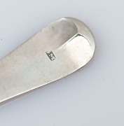 Assorted antique CHANNEL ISLANDS silver teaspoons, 18th/19th century, (15 items), makers include GEORGE MAUGER, and JACQUES QUESNEL the largest 14.5cm long, 160&nbsp;grams total - 12
