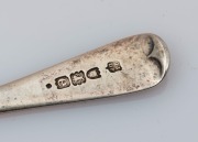 Assorted antique sterling silver spoons, 18th and 19th century, (12 items), the largest 21.5cm long, 620 grams total - 2