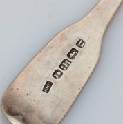 Assorted antique sterling silver spoons, 18th and 19th century, (12 items), the largest 21.5cm long, 620 grams total - 9