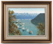 FRANK SPEARS (c.1904-1985), Mossman Bay, oil on canvas board, signed lower right "Frank Spears", titled verso, ​​​​​​​40 x 30cm, 45 x 55cm overall - 2