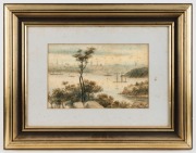 GEORGE H. HAMMOND, (Sydney Harbour), watercolour, signed lower left "G. H. Hammond, '95", 20 x 30cm, 43 x 56cm overall - 2