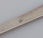 A 17th century CHANNEL ISLANDS silver trefid spoon by ABRAHAM HEBERT of Jersey, circa 1690, engraved "E.D.", 18cm long, 44 grams - 2